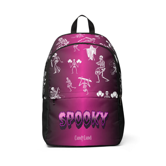 SPOOKY Rainbow Pink Black Backpack