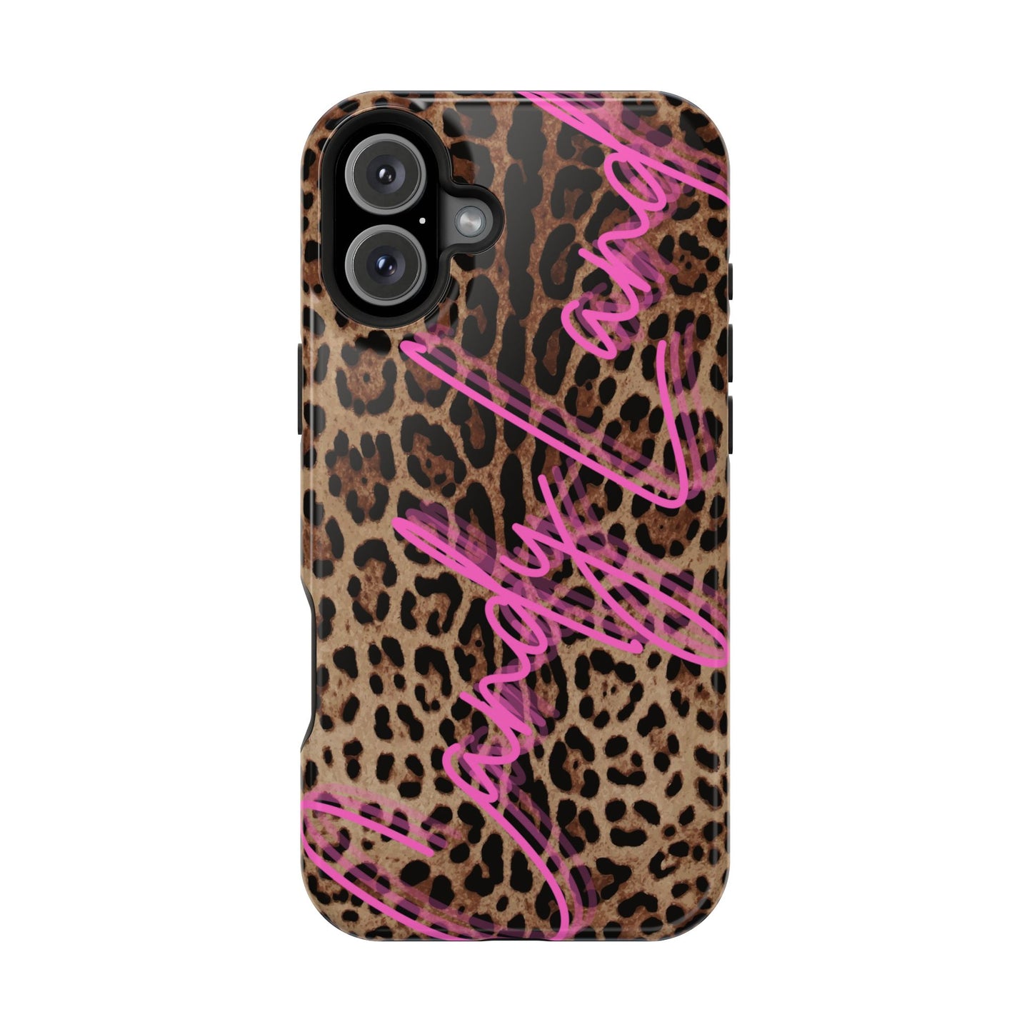 Wild Leopard Candyland pink glossy Miss MagSafe Tough Case