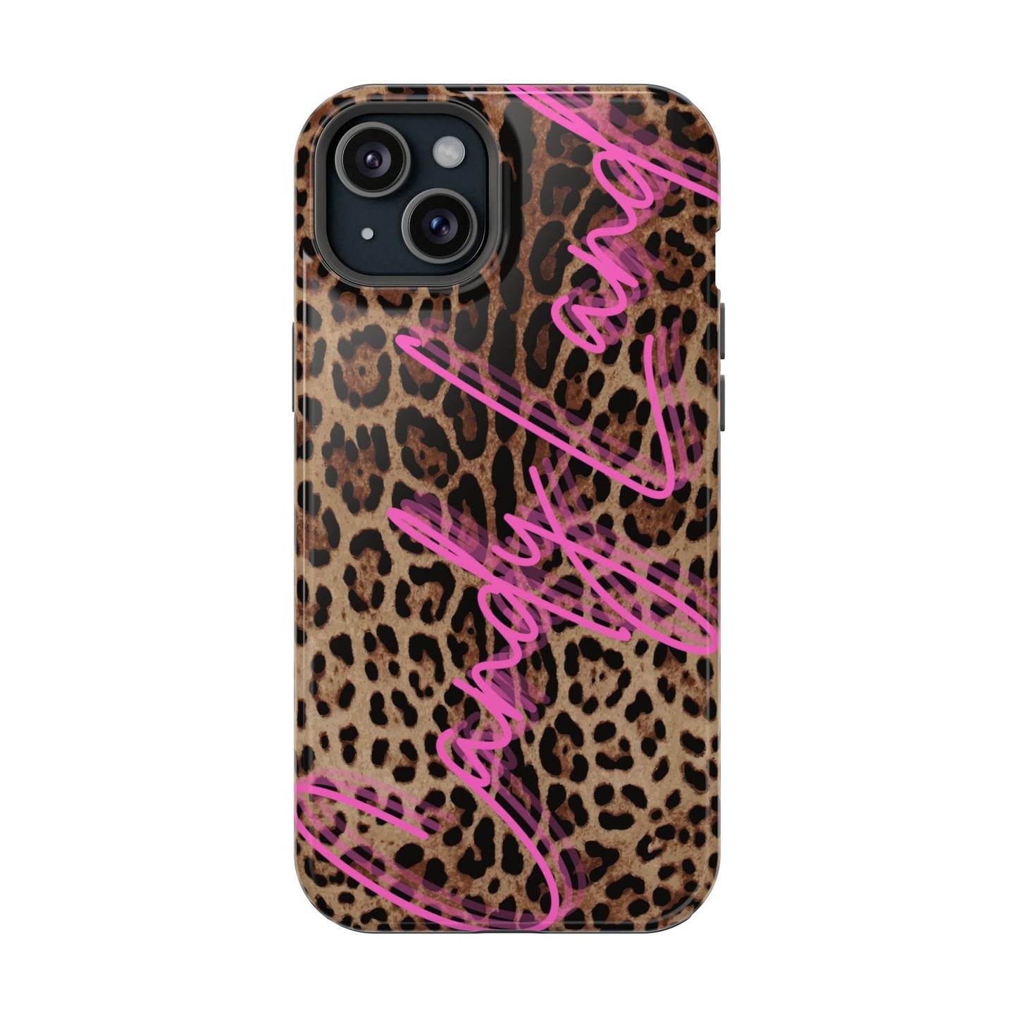 Wild Leopard Candyland pink glossy Miss MagSafe Tough Case