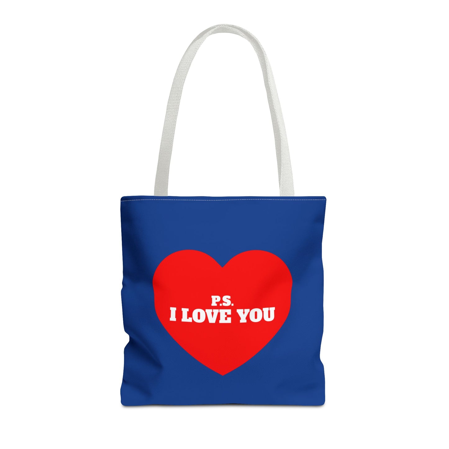 P.S. I Love You Blue Tote Bag