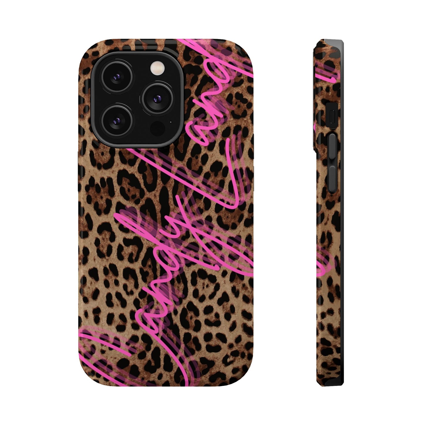 Wild Leopard Candyland pink glossy Miss MagSafe Tough Case