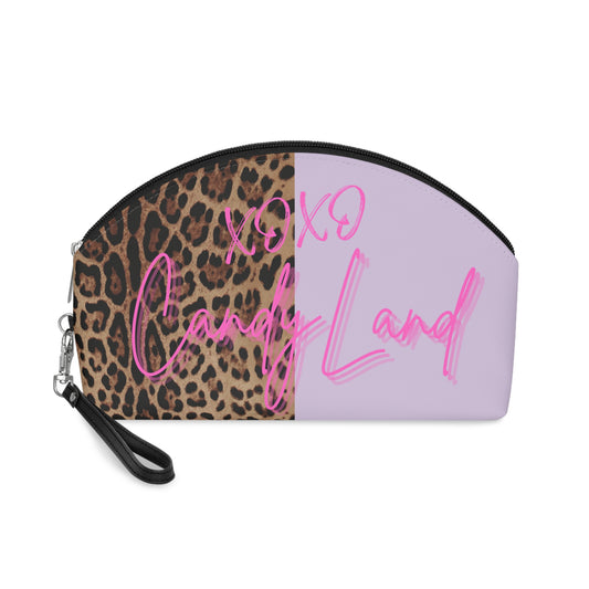 Wild Leopard Lavender XOXO Makeup Bag